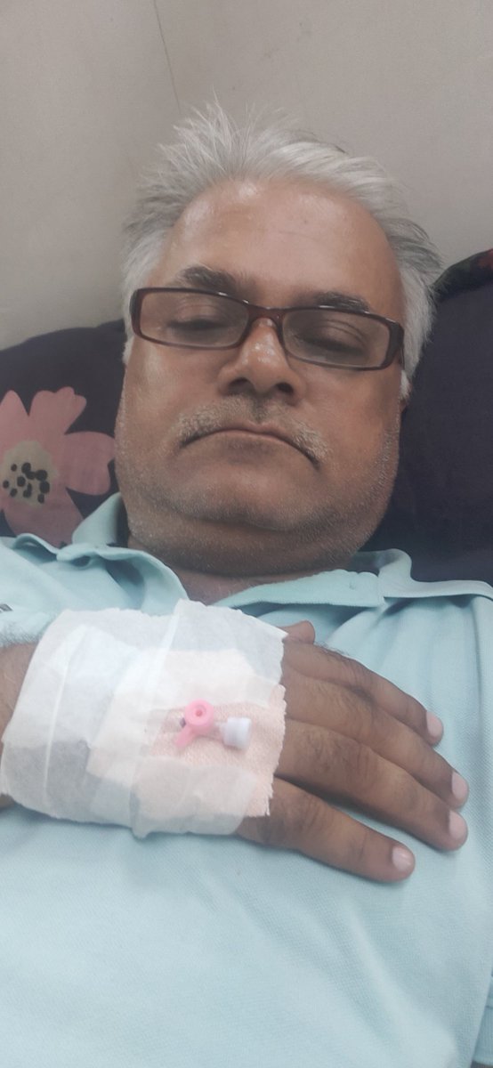 Admitted in hospital 
Heart problem yesterday night, now much better