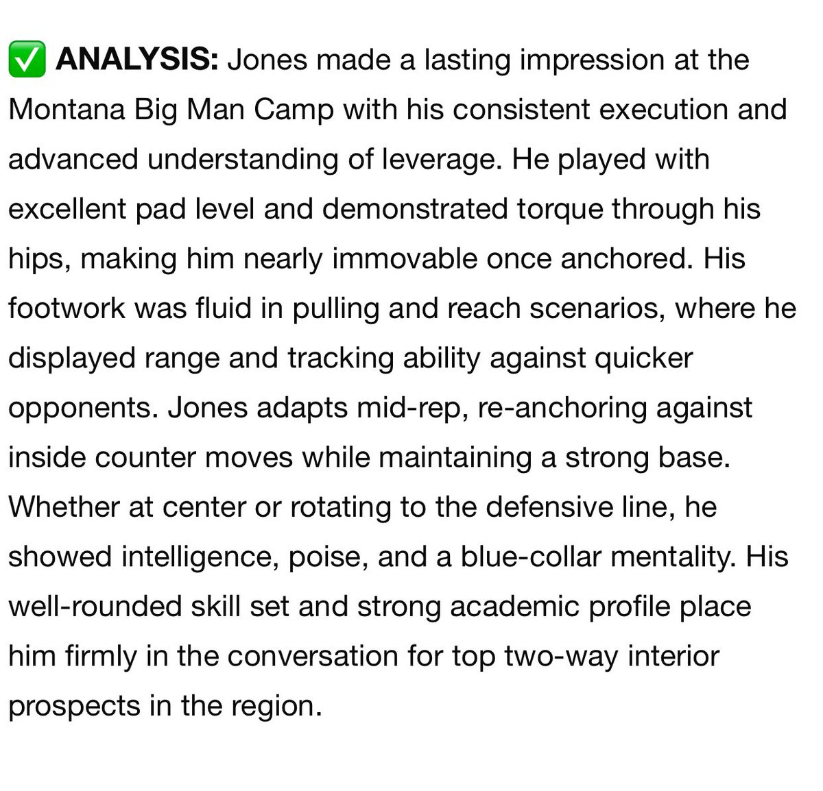 jonesysean58's tweet image. Thank you for the write up and camp evaluation @sixstarfootball #DMGB @PantherMead @Pro_Vision_Acad @PNWSports_ @PrepRedzoneWA @EvansRankings @INW_FOOTBALL @Micah_Chen @RylandSpencer @NickFarman55 @TopPreps @RecruitRadarPNW @247sports @spokanechalktal @perrymartinez_…