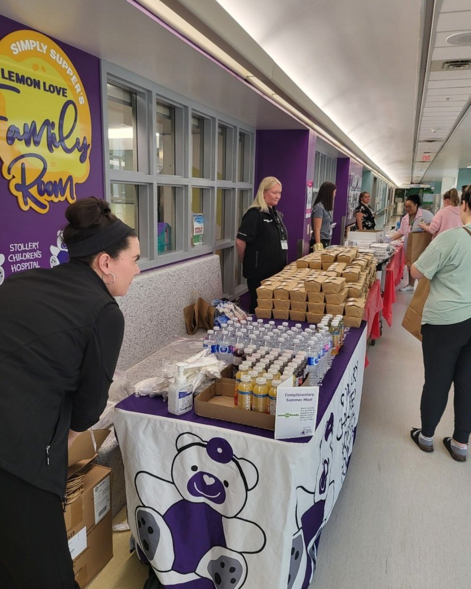 Stollery Kids (@stollerykids) on Twitter photo Today, our friends at <a href="/saveonfoods/">Save-On-Foods</a> partnered up with us to bring a summer meal to families at the Stollery! 🌞💜
We know that special meals like this make a huge difference for those with kids in the Hospital. THANK YOU to Save-On-Foods for making this possible! Today, our friends at <a href="/saveonfoods/">Save-On-Foods</a> partnered up with us to bring a summer meal to families at the Stollery! 🌞💜
We know that special meals like this make a huge difference for those with kids in the Hospital. THANK YOU to Save-On-Foods for making this possible!