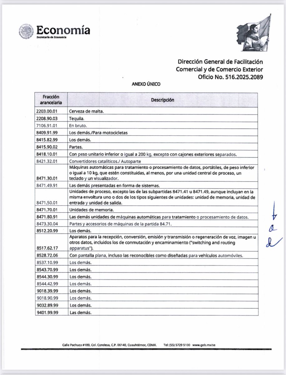 🚨 Exportadores, atención:
La <a href="/SE_mx/">Economía México</a> amplía el plazo para cumplir con el Aviso Automático de Exportación.

📆 Nueva fecha: 11 de agosto de 2025
📌 A partir del 28 de julio se reciben solicitudes.
📉 Se excluyen varias fracciones arancelarias del requisito.

Consulta el oficio