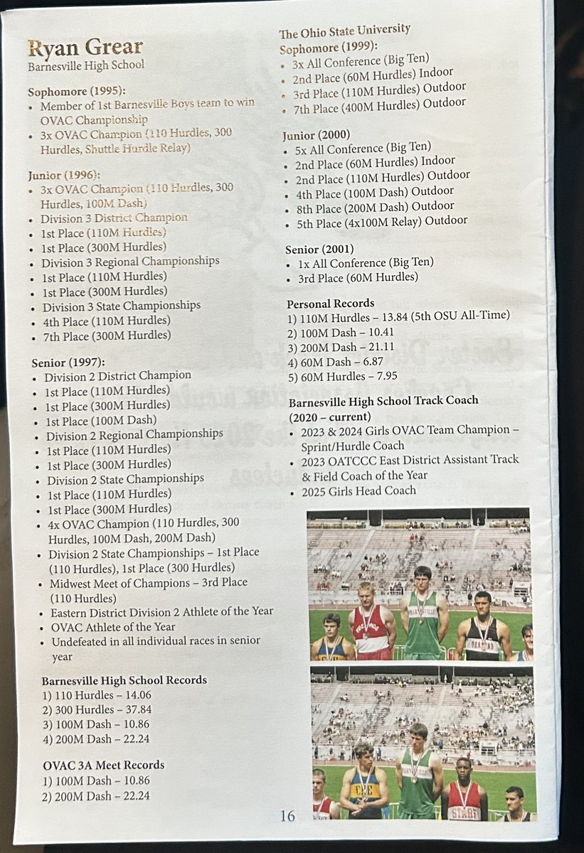 Congratulations to Coach Ryan Grear for being inducted into the Eastern District Hall of Fame for his achievements as an athlete during his high school career. Such a well deserved honor. He was an introduced by his former coach Dennis McCrate.  ☘️☘️☘️