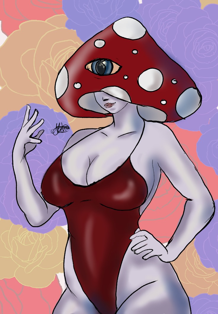 _yumemeko's tweet image. Took 3 weeks to finish this, because I forgot I had the sketch. Tho, I love the end result. 
#digitalart #smallartist #mushrum
#ocart #artmoots