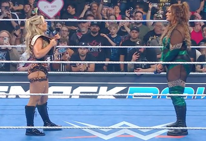 JonnyWrestlin06's tweet photo. IS THERE NO ONE ELSE IN THE SMACKDOWN WOMEN'S DIVISON???????? https://t.co/1RTNl3w4z2