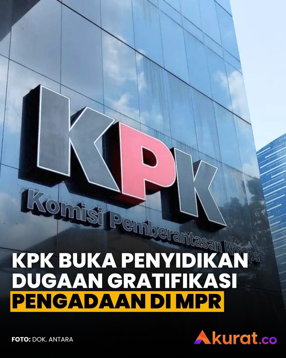 KPK RI membuka penyidikan kasus dugaan penerimaan gratifikasi terkait pengadaan barang dan jasa (PBJ) di lingkungan Majelis Permusyawaratan Rakyat (MPR).

"Benar, ada penyidikan baru terkait dugaan gratifikasi pengadaan," ujar Juru Bicara KPK, Budi Prasetyo, saat dikonfirmasi