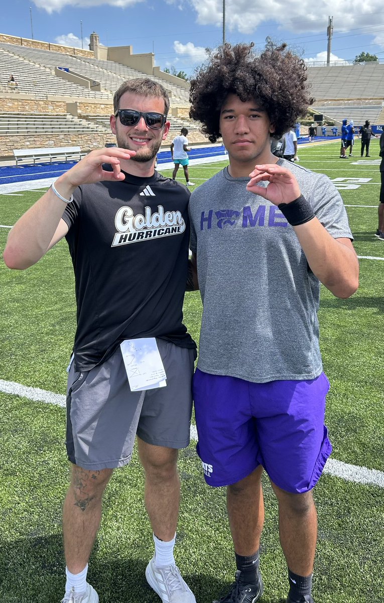 DeuceFui's tweet image. Had a great day at the @TulsaFootball camp! Got some good work in and enjoyed talking with the coaches!