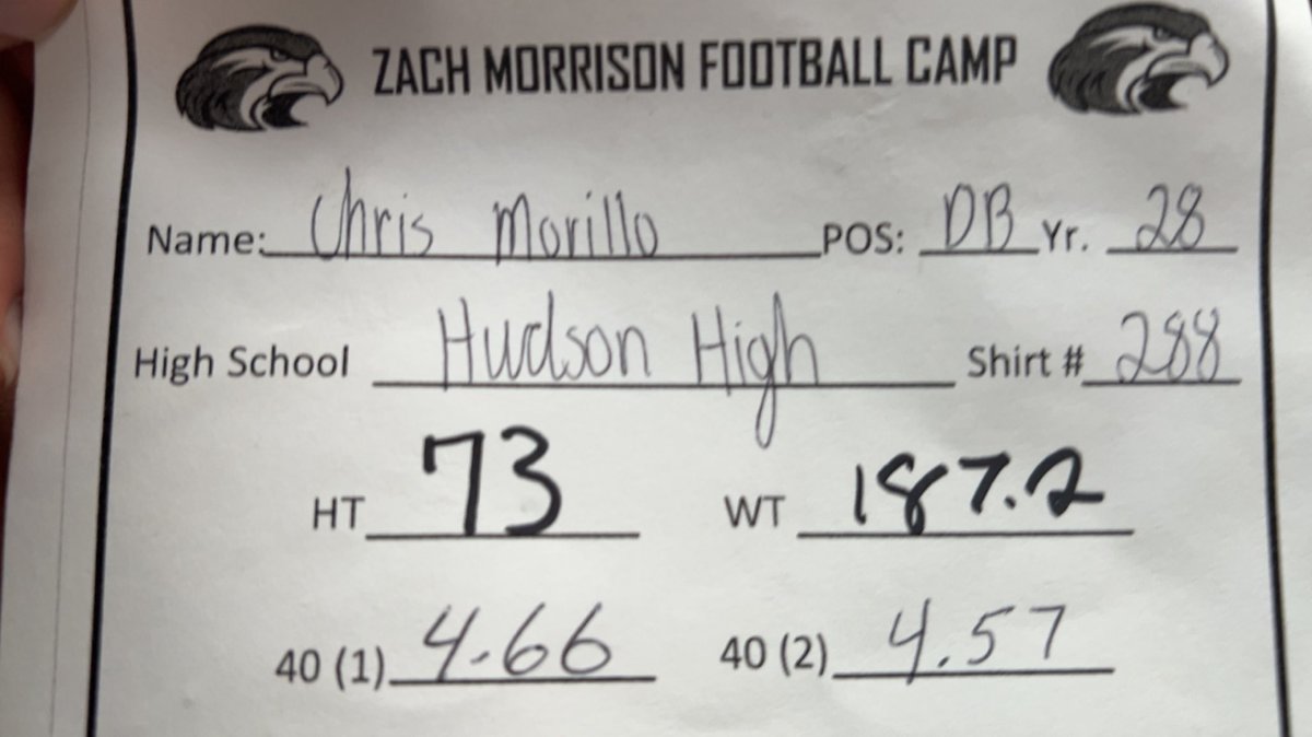 Chris (@chrismorillo12) on Twitter photo Thank you <a href="/coachmorrison58/">Zach Morrison</a> for the chance to showcase my talent at the <a href="/Shorter_FB/">Shorter Hawks Football</a> mega camp today. And thank you to <a href="/_CoachWallace/">Kyle Wallace</a> and <a href="/Coach_HJacobs/">CoachHarlen Jacobs</a> for taking your time to talk to me! Very grateful for this opportunity! <a href="/coachhicks16/">Tim Hicks</a> <a href="/PascoCountyFB/">PascoCountyFB</a> <a href="/PrepRedzoneFL/">Prep Redzone Florida</a> Thank you <a href="/coachmorrison58/">Zach Morrison</a> for the chance to showcase my talent at the <a href="/Shorter_FB/">Shorter Hawks Football</a> mega camp today. And thank you to <a href="/_CoachWallace/">Kyle Wallace</a> and <a href="/Coach_HJacobs/">CoachHarlen Jacobs</a> for taking your time to talk to me! Very grateful for this opportunity! <a href="/coachhicks16/">Tim Hicks</a> <a href="/PascoCountyFB/">PascoCountyFB</a> <a href="/PrepRedzoneFL/">Prep Redzone Florida</a>