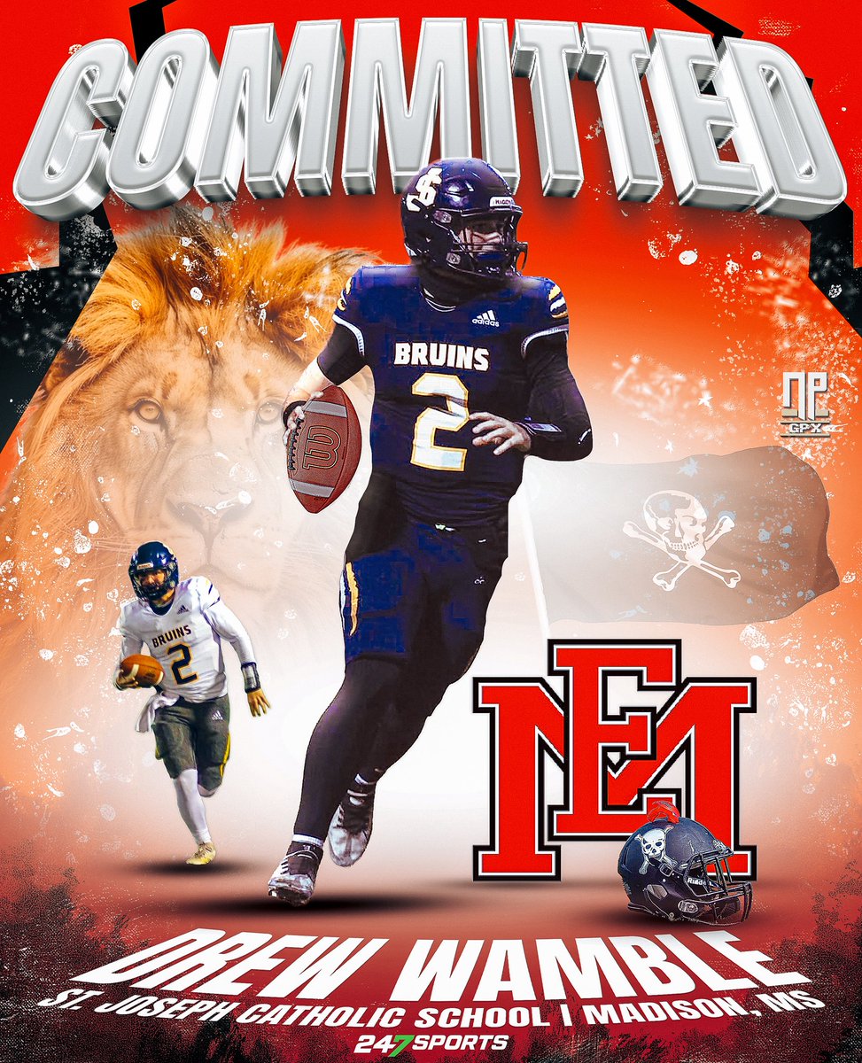 NPGPX Design (@nathanpurvis) on Twitter photo Drew Wamble (<a href="/dwamble_4/">Drew Wamble</a>), the class of 2026 quarterback from St. Joseph Catholic School (Madison, MS), has committed to East Mississippi Community College! π¦ Drew Wamble (<a href="/dwamble_4/">Drew Wamble</a>), the class of 2026 quarterback from St. Joseph Catholic School (Madison, MS), has committed to East Mississippi Community College! π¦