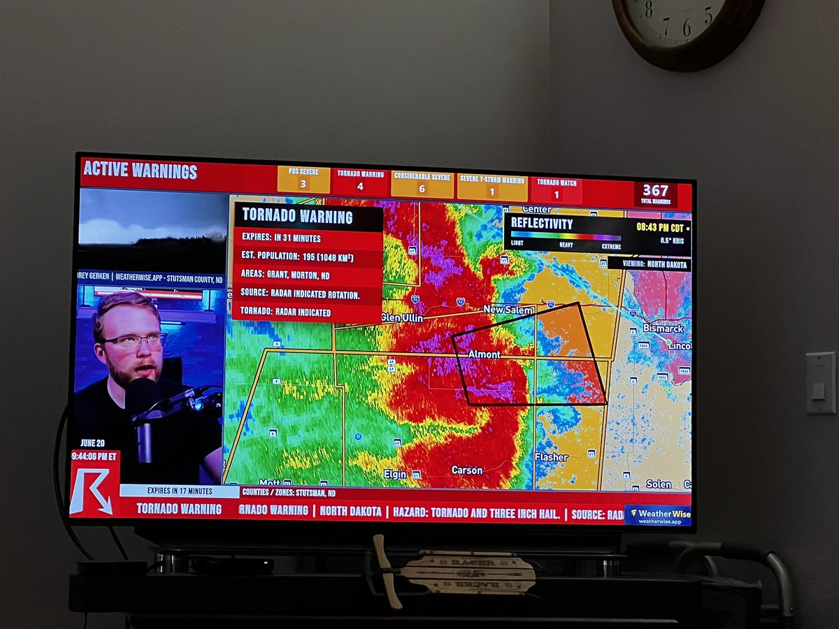 Watching <a href="/ryanhallyall/">Ryan Hall, Y’all</a> from West Fargo and getting ready in case this gets worse