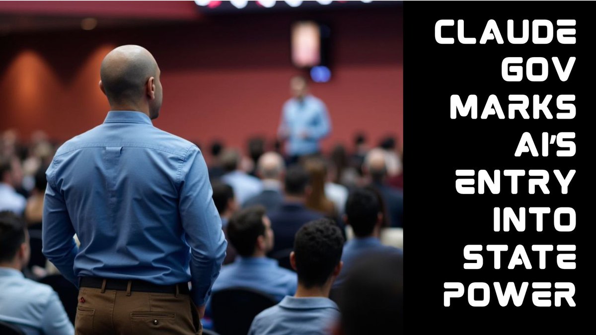 When AI enters classified environments, public oversight disappears.
Claude Gov is trained for national security.
How do we govern AI that’s strategic, secretive, and state-aligned? 
buff.ly/rMmpeJ6