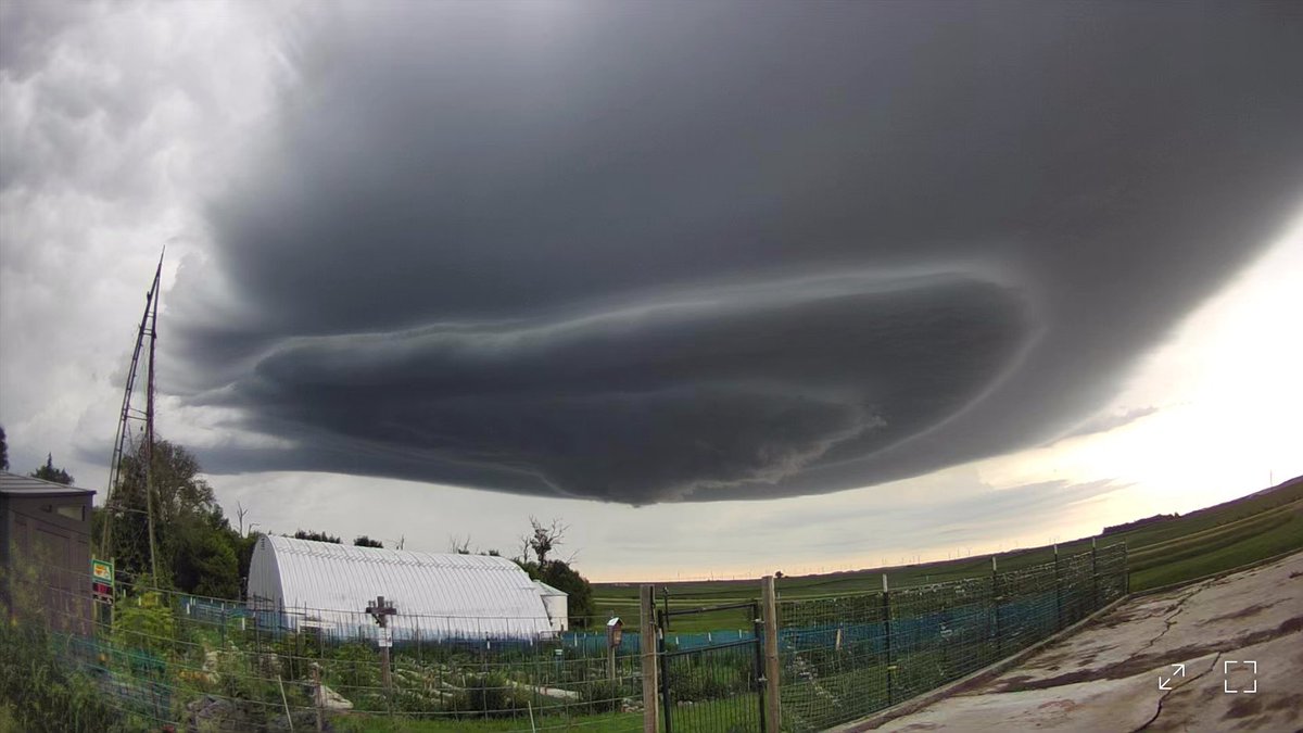 8:50 pm. 15 miles north of Bismarck