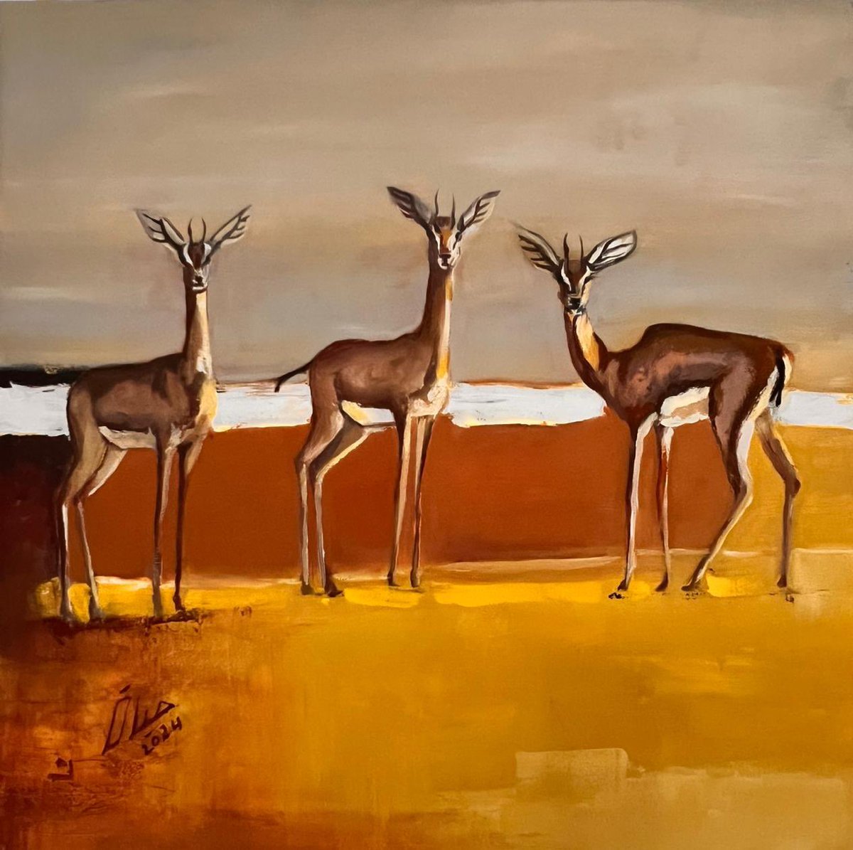 مقاسات العمل 50x50
ألوان زيت على كانفس 3D