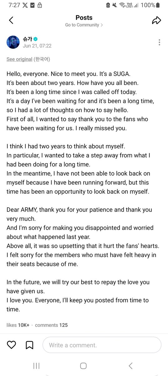 Officially, BTS is free now😭😭😭😭😭😭😭

Guess we are not getting a live today..  and Suga, if u say sorry once more, we gonna have a talk😤