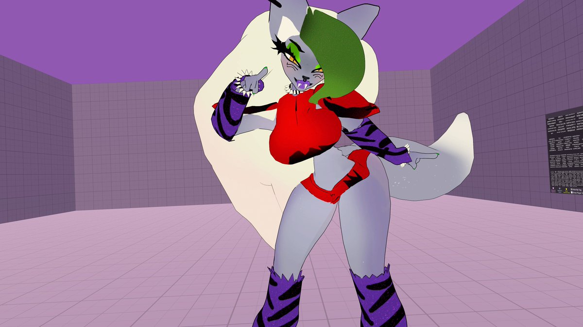 rinalaskye's tweet photo. "I bet I'm your favorite"<3
Roxanne Wolf avi made by me (Not sure if she'll be p2u or private yet-)

#FNAF #fnafsecuritybreach #fnaffanart #FiveNightsAtFreeddys #VRChat #VRC #roxannewolf #vrchatavatar https://t.co/nzFfLLpnKh