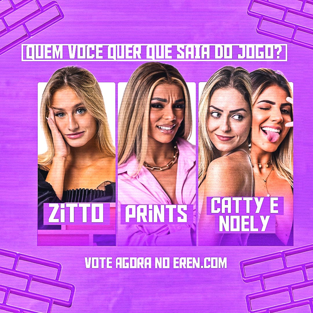 oranchoreality's tweet image. ÚLTIMO PAREDÃO: QUEM DEVE SAIR?

🗳️ VOTO ÚNICO: eren.com.br/votar/60453
🗳️ VOTO DA TORCIDA: AMANHÃ AS 19H30.

@ttdozitto 🪩
@euprints 🪼
@cattyurach @preittyreiia 🧚🏼‍♀️

❌ O mais votado está eliminado, boa sorte aos concorrentes.