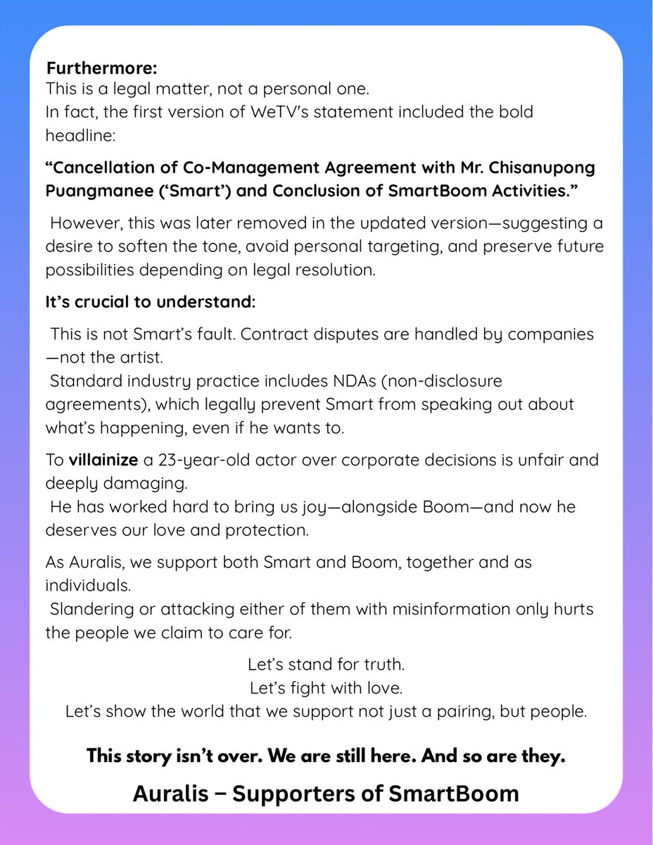 𝐀𝐟𝐭𝐞𝐫 𝐜𝐨𝐧𝐬𝐮𝐥𝐭𝐢𝐧𝐠 𝐰𝐢𝐭𝐡 𝐥𝐞𝐠𝐚𝐥 𝐩𝐫𝐨𝐟𝐞𝐬𝐬𝐢𝐨𝐧𝐚𝐥𝐬, 𝐰𝐞’𝐯𝐞 𝐩𝐮𝐭 𝐭𝐨𝐠𝐞𝐭𝐡𝐞𝐫 𝐚𝐧 𝐚𝐧𝐚𝐥𝐲𝐬𝐢𝐬 𝐨𝐟 𝐖𝐞𝐓𝐕’𝐬 𝐫𝐞𝐜𝐞𝐧𝐭 𝐬𝐭𝐚𝐭𝐞𝐦𝐞𝐧𝐭. 

Our team continues to work behind the scenes—gathering information, organizing support, and