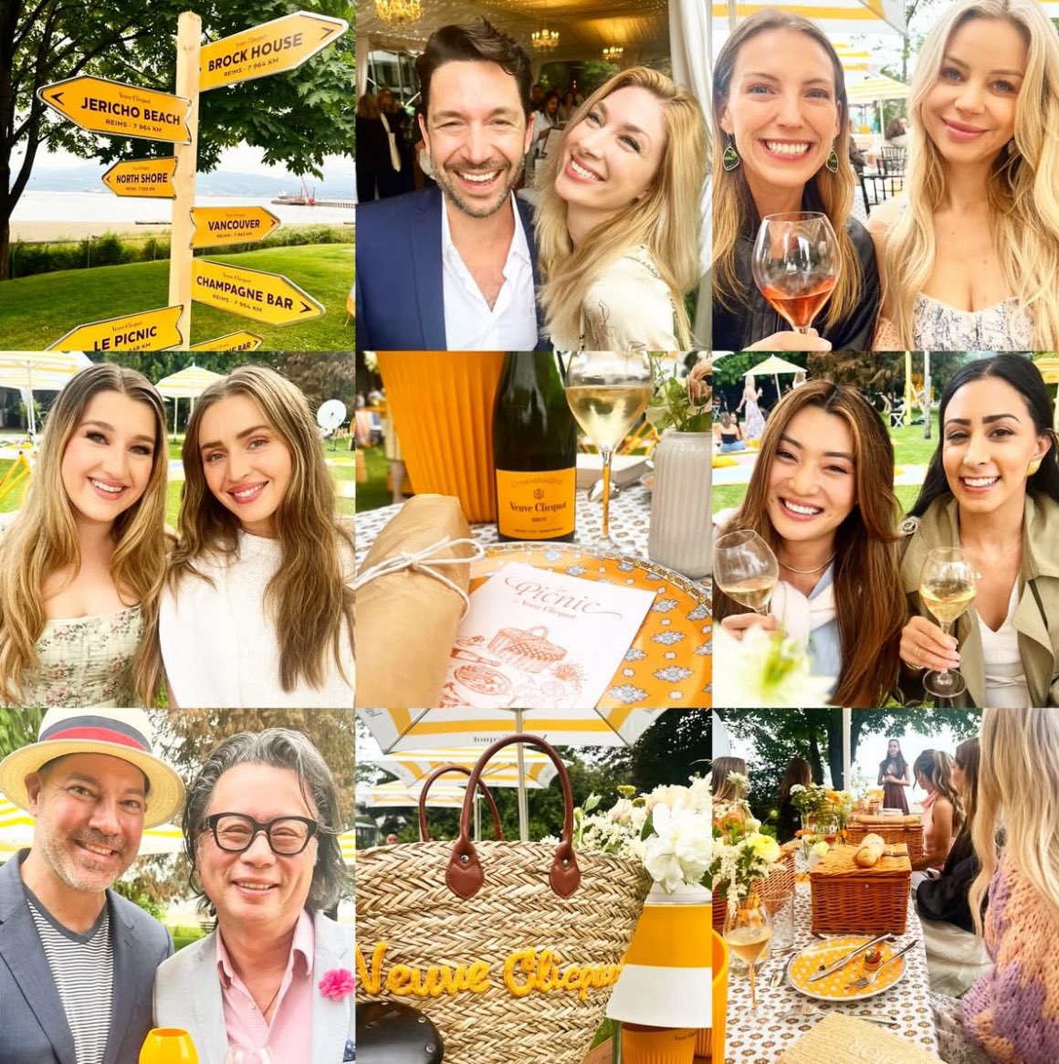 Let’s picnic! Welcoming the first day of summer @veuveclicquot celebration savoring its Yellow Label and Brut Rosé cuvées at #LePicnic, emblematic champagnes, along with signature dishes courtesy of @peakeofcatering #BrockHouse @chartonhobbsbc #champagne #summervibes  🍾🥂❤️