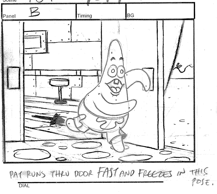 ArtofSpongebob's tweet photo. A drawing from the episode "Chocolate with Nuts." https://t.co/Upr035SlGa