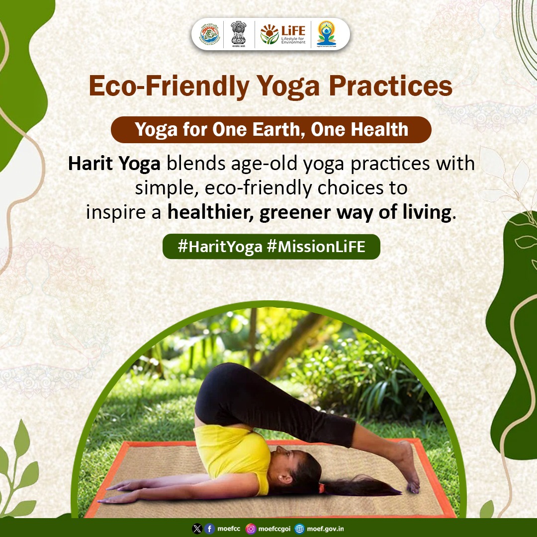 Harit Yoga blends age-old yoga practices with simple, eco-friendly choices to inspire a healthier, greener way of living.

#HaritYoga #MissionLiFE #EkPedMaaKeNaam
#YogaForOneEarthOneHealth #InternationalDayofYoga2025
