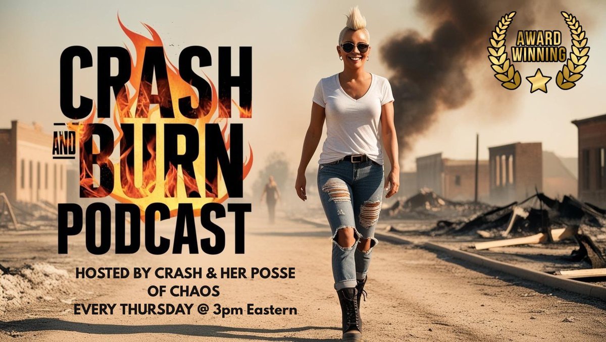 Missing CRASH &amp; BURN Podcast?

Dynamic Duo Crash &amp; Miss Dixie will be back again on Thurs 3PM ET

<a href="/Chevy_mama/">CRASH (Host of Crash and Burn Podcast) chevy_mama</a> <a href="/MissDixieCW/">Dixie</a>

In the meantime, check out some great past shows:  bit.ly/44B0dzz