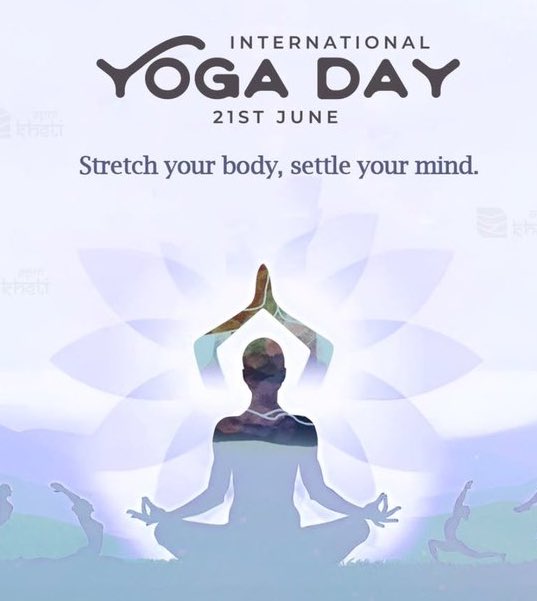 *Breathe deeply, move mindfully, and reconnect with your inner calm.*
*Celebrate the power of yoga to harmonize the body, mind, and soul — on and off the mat.* 

 _International Yoga Day 2025._
#InternationalYogaDay 
#योगदिवस2025
