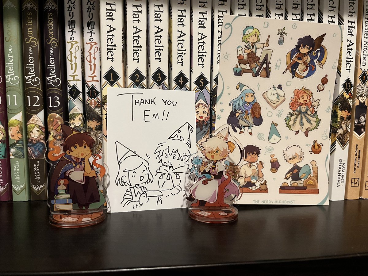 Em 🌦️ (@millenni_em) on Twitter photo <a href="/tnerdyalchemist/">Abi 🎨 TheNerdyAlchemist</a> I already received these most charming standees ever!!! Thank you!! 🙂 When you restock I will be sure to pick up Coco and Agott!! I had to add the lovely stickers, too 🎉 and thank you for the extra sketch with your note!!! 💙✨ <a href="/tnerdyalchemist/">Abi 🎨 TheNerdyAlchemist</a> I already received these most charming standees ever!!! Thank you!! 🙂 When you restock I will be sure to pick up Coco and Agott!! I had to add the lovely stickers, too 🎉 and thank you for the extra sketch with your note!!! 💙✨