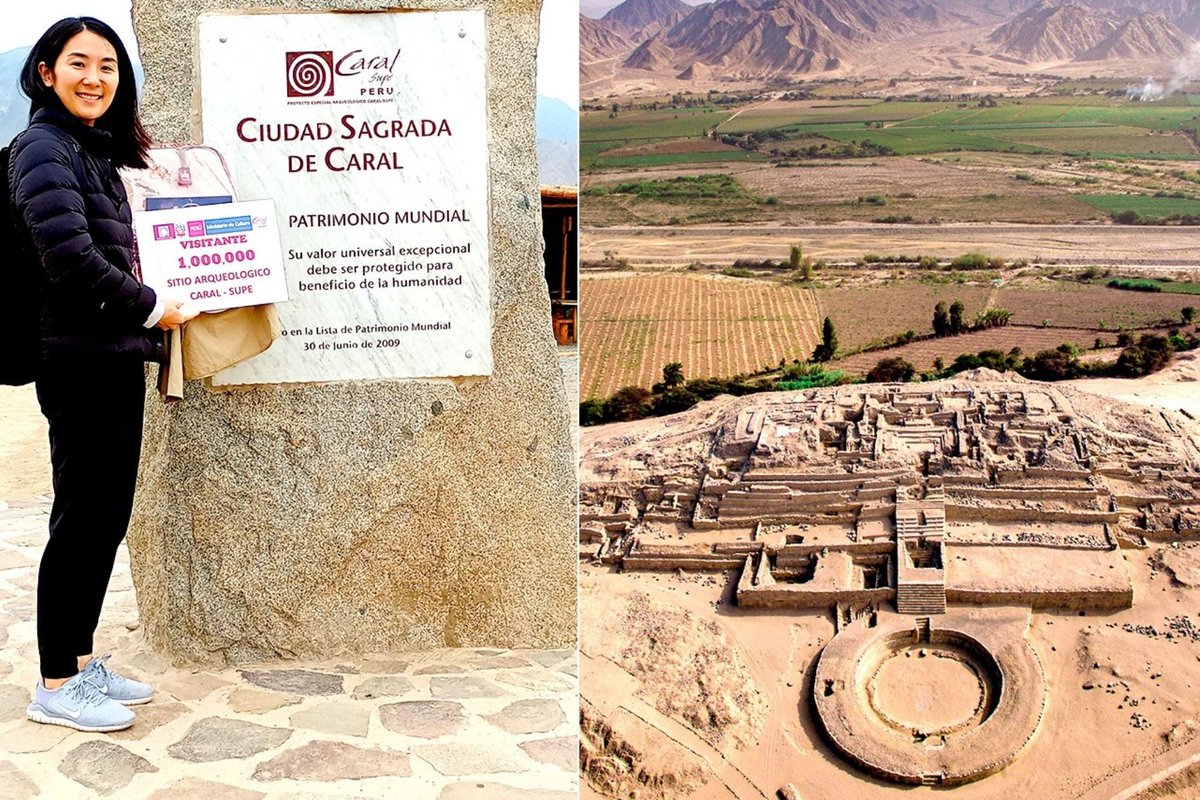 ▶️Ciudadana japonesa se convierte en la visitante un millón Ciudad Sagrada de Caral-Supe.👉ow.ly/QLJ450WehJT