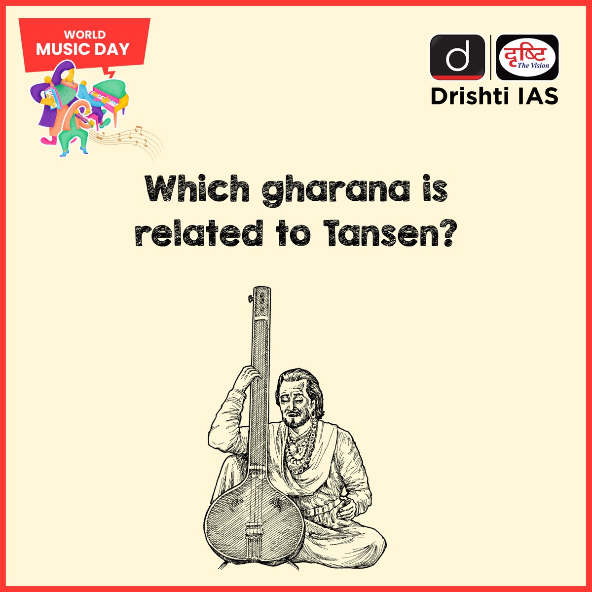 drishtiiaseng's tweet image. The Jewel of Indian Classical Music: Tansen – A Legend in Every Note 🎶

#WorldMusicDay2025 #WorldMusicDay #Tansen #IndianClassicalMusic #ClassicalMusic #HappyWorldMusicDay #MusicForAll #ClassicalMusic #Music #DrishtiIAS #DrishtiIASEnglish