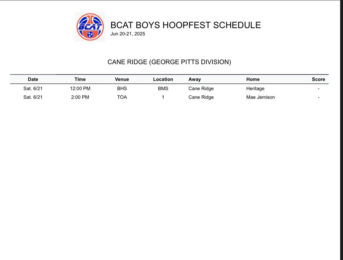 Tyshaun Poore (@d1tyshaun4) on Twitter photo Back to work tomorrow. Coaches here is my schedule for <a href="/BCATHOOPS/">BCAT</a> hoop fest.
<a href="/CaneRidgeBBall/">Cane Ridge Basketball</a> <a href="/CourtneyHoops90/">Courtney Asher Smith</a> <a href="/KevinMoses38/">Kevin Moses LLC</a> <a href="/tigers950/">Chip Smith</a> <a href="/TigersTennessee/">Tennessee Tigers</a> <a href="/PrepHoopsTN/">Prep Hoops Tennessee</a> <a href="/GradyMajors/">Grady Majors</a> <a href="/scorejammer/">Score Jammer</a> <a href="/HankampScott/">Scott Hankamp</a> Back to work tomorrow. Coaches here is my schedule for <a href="/BCATHOOPS/">BCAT</a> hoop fest.
<a href="/CaneRidgeBBall/">Cane Ridge Basketball</a> <a href="/CourtneyHoops90/">Courtney Asher Smith</a> <a href="/KevinMoses38/">Kevin Moses LLC</a> <a href="/tigers950/">Chip Smith</a> <a href="/TigersTennessee/">Tennessee Tigers</a> <a href="/PrepHoopsTN/">Prep Hoops Tennessee</a> <a href="/GradyMajors/">Grady Majors</a> <a href="/scorejammer/">Score Jammer</a> <a href="/HankampScott/">Scott Hankamp</a>