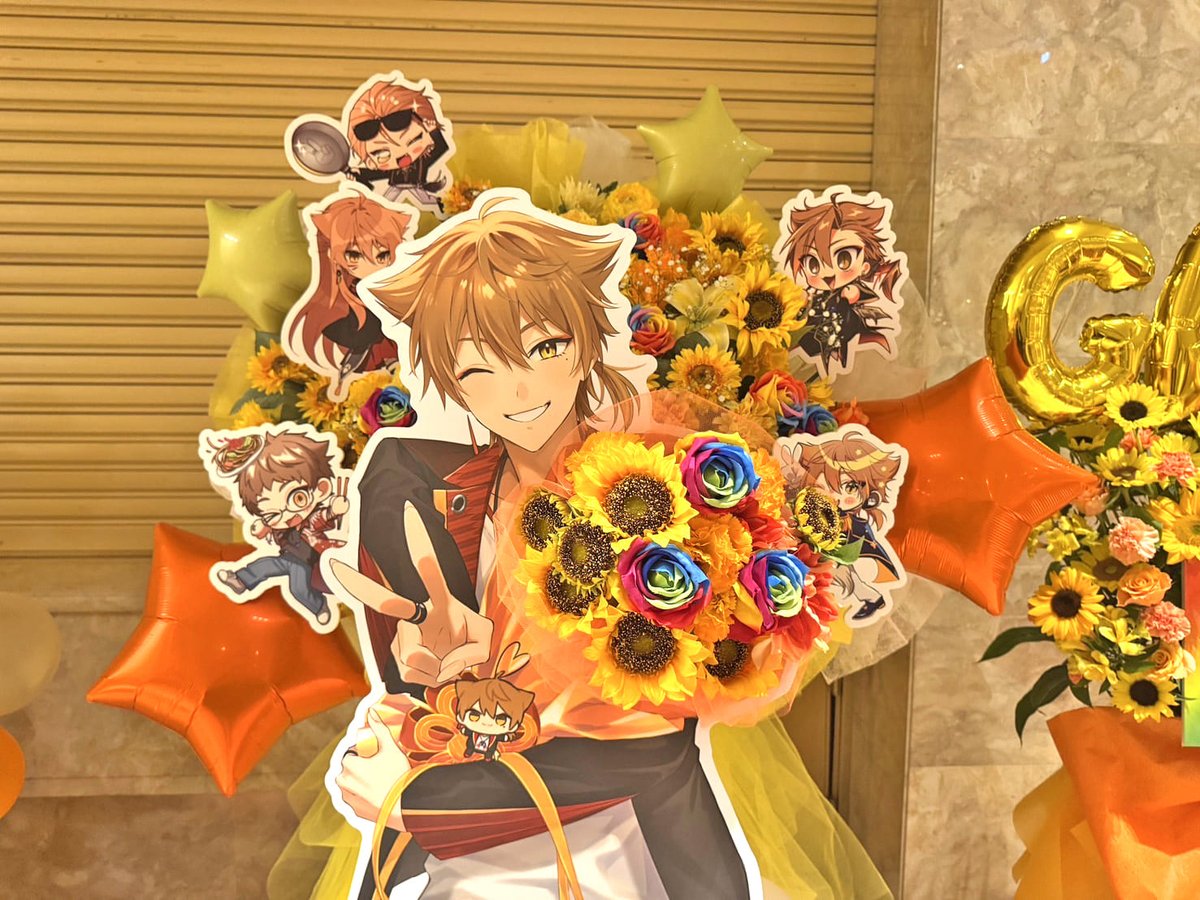 #伏見ガク 様(<a href="/gaku_fushimi/">伏見ガク†にじさんじ所属</a> )の #伏見ガクエスト 公演祝いフラスタ
📷other cut📷
87shigoto.com/case/20250621_…

伏見ガクエスト
〜伝説の調理器具（ピース）を求めて〜
🗓2025.6.21[Sat] 📍愛知県芸術劇場
#にじさんじ <a href="/nijisanji_app/">にじさんじ公式🌈🕒</a> #はなイベ 🎪