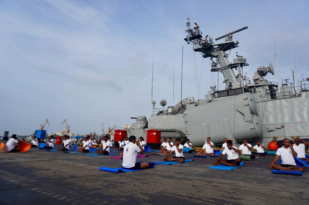 Yoga day at western naval command #InternationalYogaDay2025 #YogaDay2025 #YogaForOneEarthOneHealth