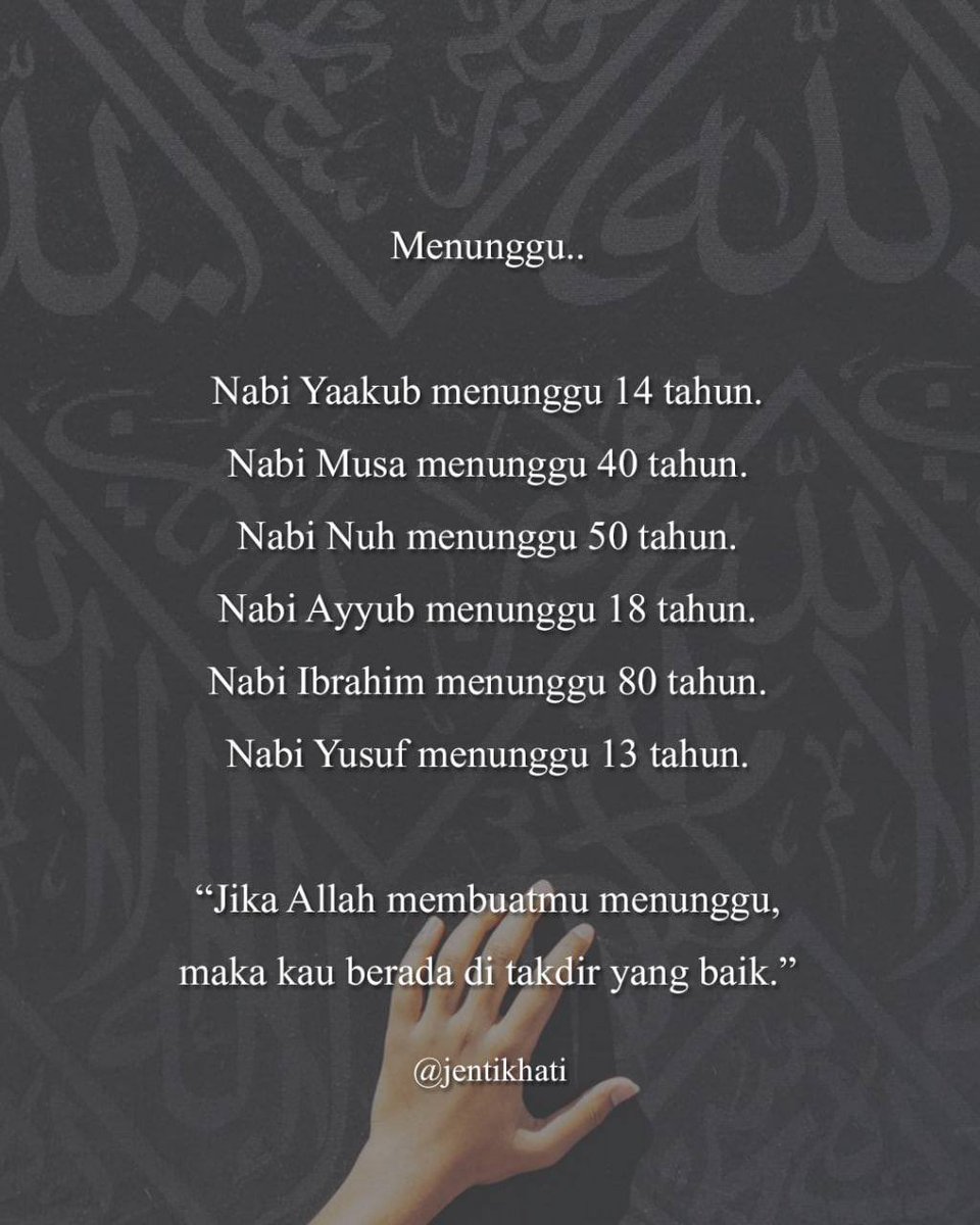 Menunggu sebuah takdir yang baik – bukan sekadar kisah sabar, tetapi juga pelajaran tentang keyakinan yang tidak goyah, kesetiaan kepada Allah, dan kematangan jiwa.

“Kadang kita rasa Tuhan lambat makbulkan. Rupanya, Dia sedang ajar kita sabar, kuatkan jiwa, dan bersihkan niat.”