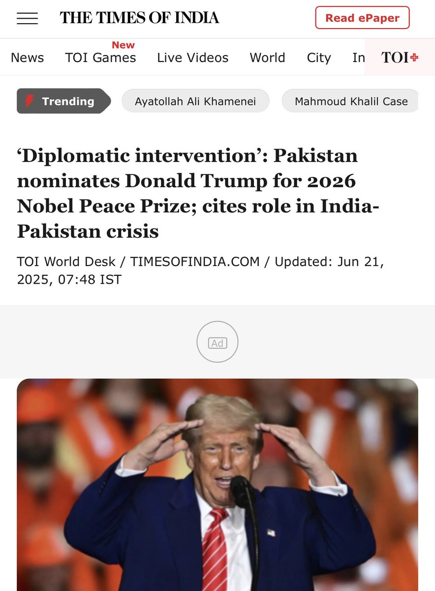 Bharat Jashanmal (@beejash) on Twitter photo <a href="/RupertLowe10/">Rupert Lowe MP</a> I gather you want cut all foreign aid to Pakistan? After this nomination by Pakistan, Trump will make sure aid continues. <a href="/TiceRichardr/">Richard Tice MP</a> As a Trump supporter do you endorse Pakistan’s nomination? <a href="/RupertLowe10/">Rupert Lowe MP</a> I gather you want cut all foreign aid to Pakistan? After this nomination by Pakistan, Trump will make sure aid continues. <a href="/TiceRichardr/">Richard Tice MP</a> As a Trump supporter do you endorse Pakistan’s nomination?