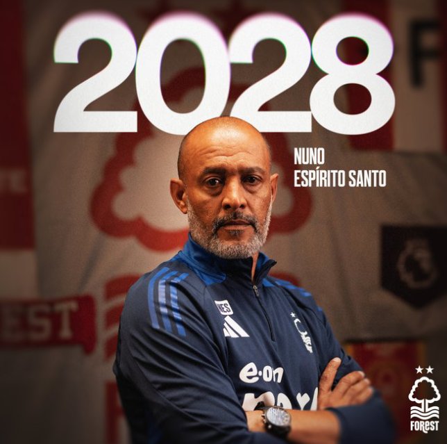 Nuno EspΓrito Santo (@nunoespirito_) on Twitter photo The journey continues.
3 more years with <a href="/NFFC/">Nottingham Forest</a>
letβs keep building!
Hit β€οΈ and RT if you're glad Iβm staying. π΄π #NFFC The journey continues.
3 more years with <a href="/NFFC/">Nottingham Forest</a>
letβs keep building!
Hit β€οΈ and RT if you're glad Iβm staying. π΄π #NFFC