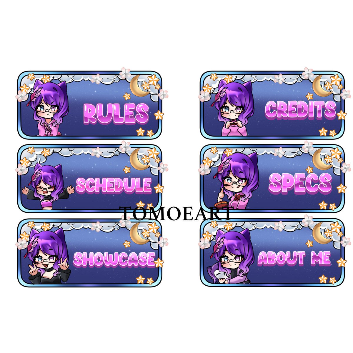 animeartimage's tweet image. Color’s in and the panels are coming to life! 🎨✨
Happy with how this set turned out. bringing the sketch to full color always feels so satisfying. Can’t wait to see these in action on stream!
What do you think of the glowup?#TwitchPanels #StreamAssets #PanelDesign #Commission