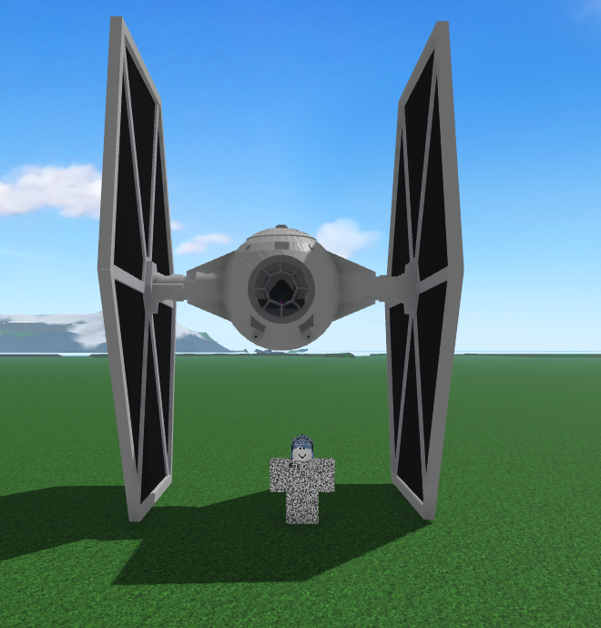 Viola94600314's tweet image. I MADE A TIE FIGHTER AND IM PROUD
#roblox #btools #robloxbuild (yes it flies)