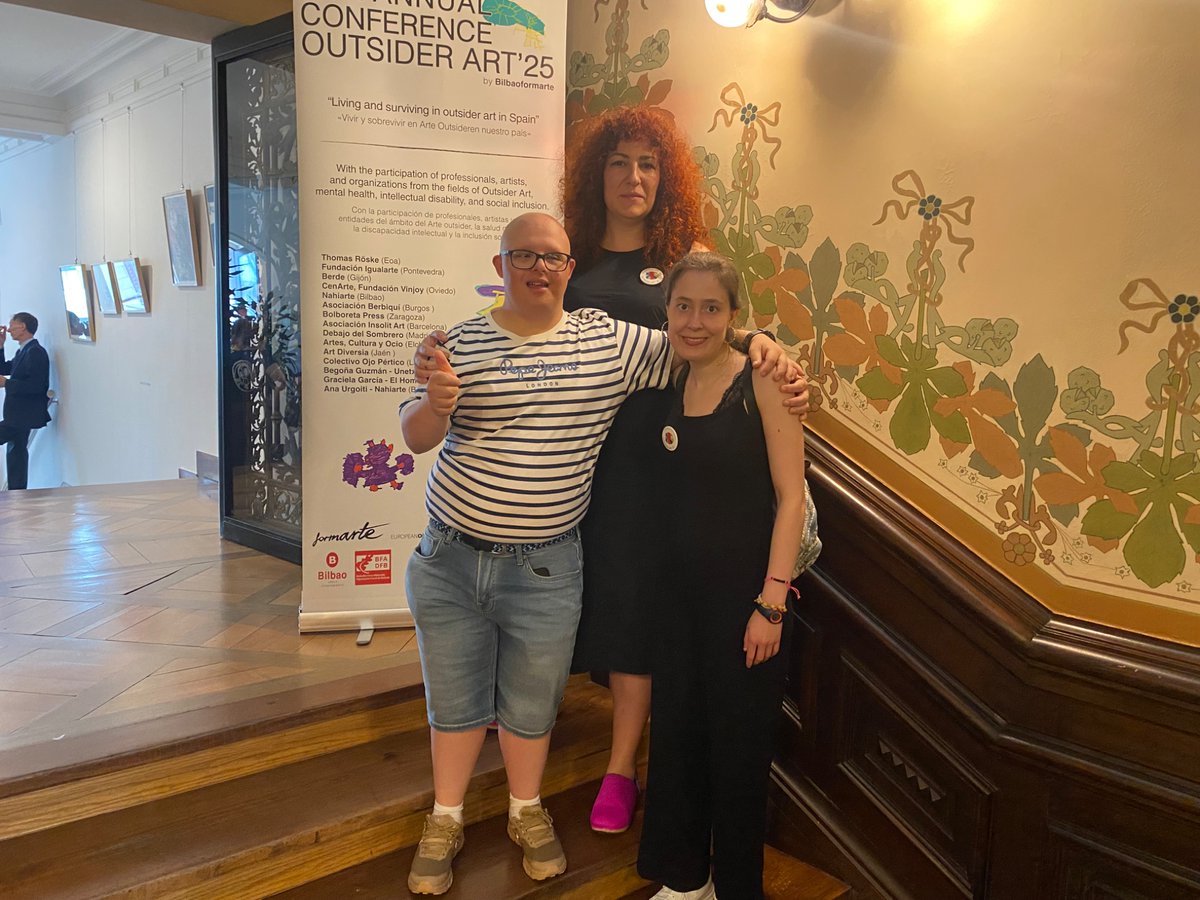 La <a href="/A_Berbiqui/">BERBIQUÍ. Arte, diversidad, inclusión.</a>  comparte experiencia en el Congreso Internacional de Arte Outsider en Bilbao organizado por <a href="/BilbaoFormarte/">Nahiarte</a>  y la asociación. Europea de arte outsider.
Con artistas y entidades vinculadas a la discapacidad psíquica e intelectual, y la inclusión social.