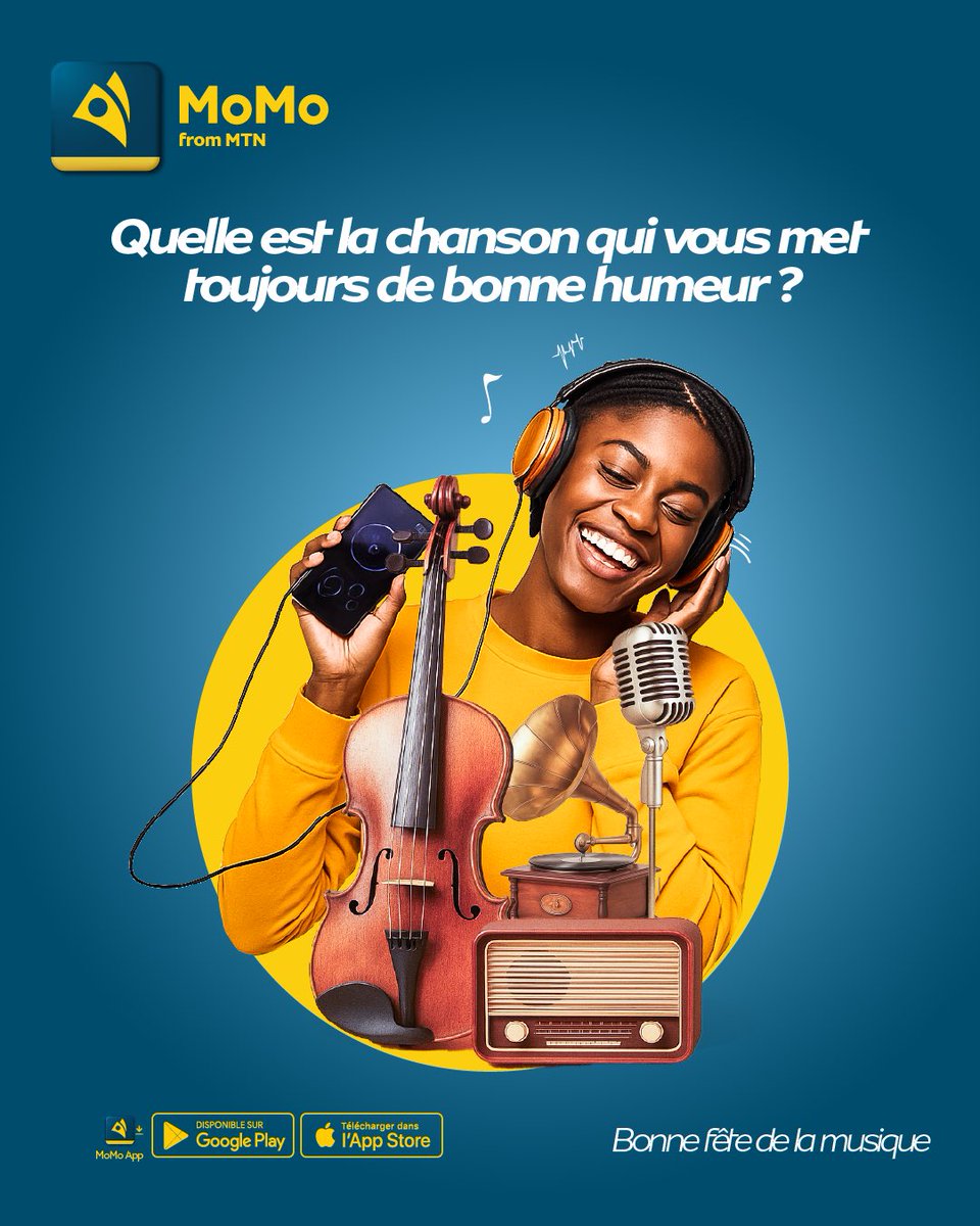 𝐁𝐨𝐧𝐧𝐞 𝐟𝐞̂𝐭𝐞 𝐝𝐞 𝐥𝐚 𝐦𝐮𝐬𝐢𝐪𝐮𝐞 𝐚̀ 𝐯𝐨𝐮𝐬 🎻🎧💙

#MoMotegereça #MoMoCongo #Charismatique #5G #paiementMoMo