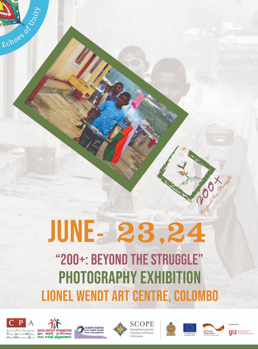 Pradeep_4999's tweet photo. '200+ #Beyond the #Struggle' #Photography #exhibition featuring photo stories of 25 Tamil youth from the #Malayaha #Tamil #community.
This event is organized by #Centre for #policy #Alternatives in partnership with the Strengthening Social Cohesion &amp; Peace in Sri Lanka (SCOPE). https://t.co/eAUOUny4nR