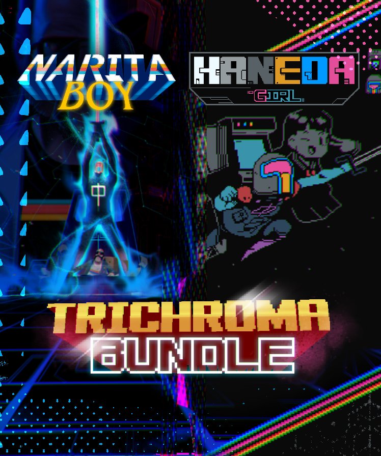 🎮 Not sure what to play this weekend?
We’ve got you covered 👇
Haneda Girl + Narita Boy in a killer bundle at a crazy price 💥

Pixel art, action, and pure style.
You know what to do.

#HanedaGirl #NaritaBoy #indiedev #SteamDeals #PixelArt #IndieGameDev