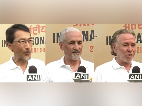 ani_digital's tweet photo. "Yoga India's gift to world, Int'l Yoga Day should be celebrated by all": Envoys on International Day of Yoga 

Read @ANI Story | https://t.co/GbERVk7MTp
 #ShombiSharp #PhilipGreen #India #InternationalDayofYoga #OnoKeiichi https://t.co/K9m2C7fQLf