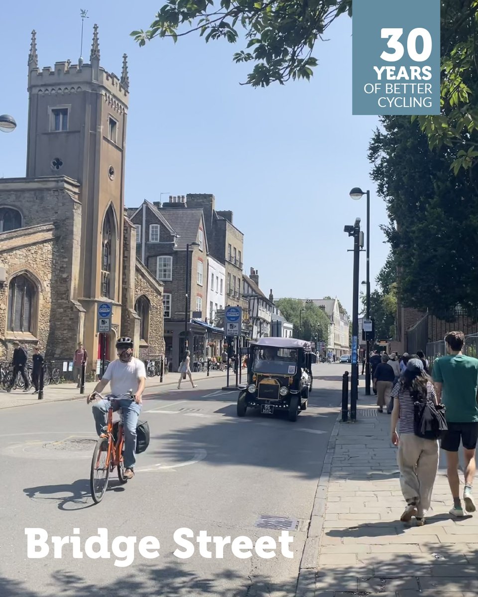 Camcycle (@camcycle) on Twitter photo In 1998, postcards sent by our supporters persuaded <a href="/CambsCC/">Cambridgeshire County Council</a> that permanently restricting motor traffic on Bridge Street was the right way to go. Many years later, who would go back? The street is a thriving place of people cycling, walking and visiting local businesses. In 1998, postcards sent by our supporters persuaded <a href="/CambsCC/">Cambridgeshire County Council</a> that permanently restricting motor traffic on Bridge Street was the right way to go. Many years later, who would go back? The street is a thriving place of people cycling, walking and visiting local businesses.
