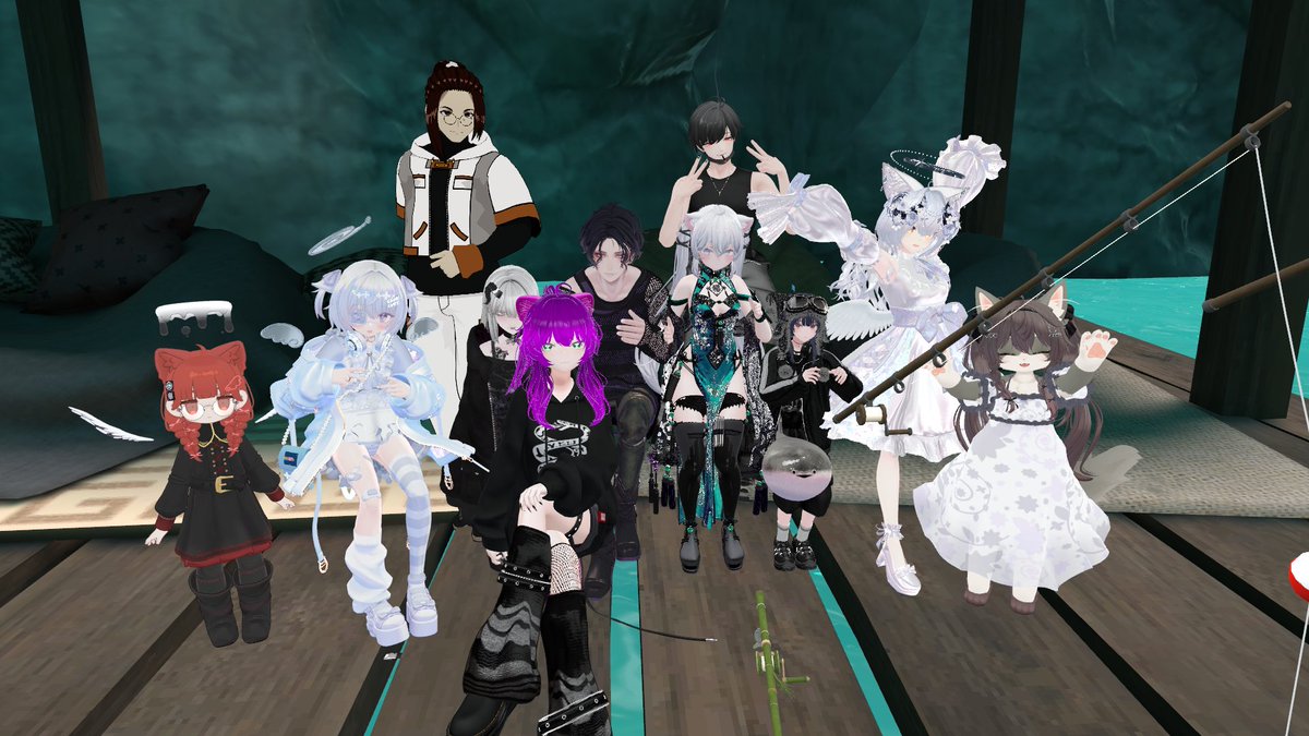 machinadanchoV's tweet image. 昼VRCなんか釣りのワールドがアップデートされたっぽいね
今回はある程度ガチってみようかな
夜勤中ひたすら釣りしてると思います。
よかったら遊びきてね、チャットだけど
#VRV