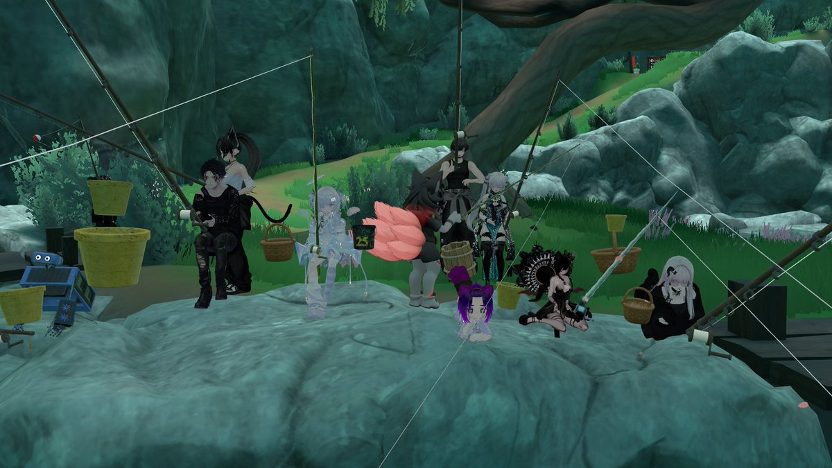 machinadanchoV's tweet image. 昼VRCなんか釣りのワールドがアップデートされたっぽいね
今回はある程度ガチってみようかな
夜勤中ひたすら釣りしてると思います。
よかったら遊びきてね、チャットだけど
#VRV