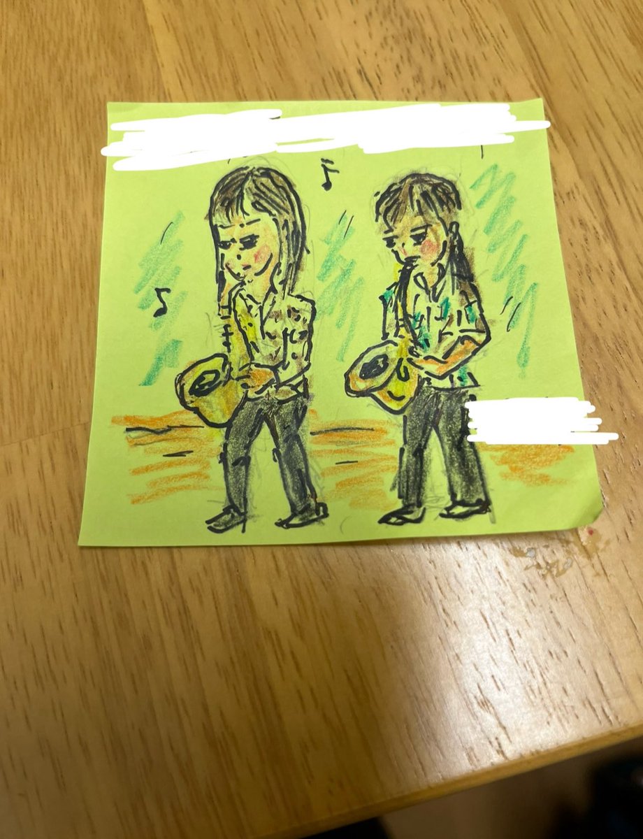 この間ななこさんと本番出させていただいた時にお客様からいただきました✨
2人の特徴を捉えてて凄い！絵が上手な人っていいなあ✍🏻