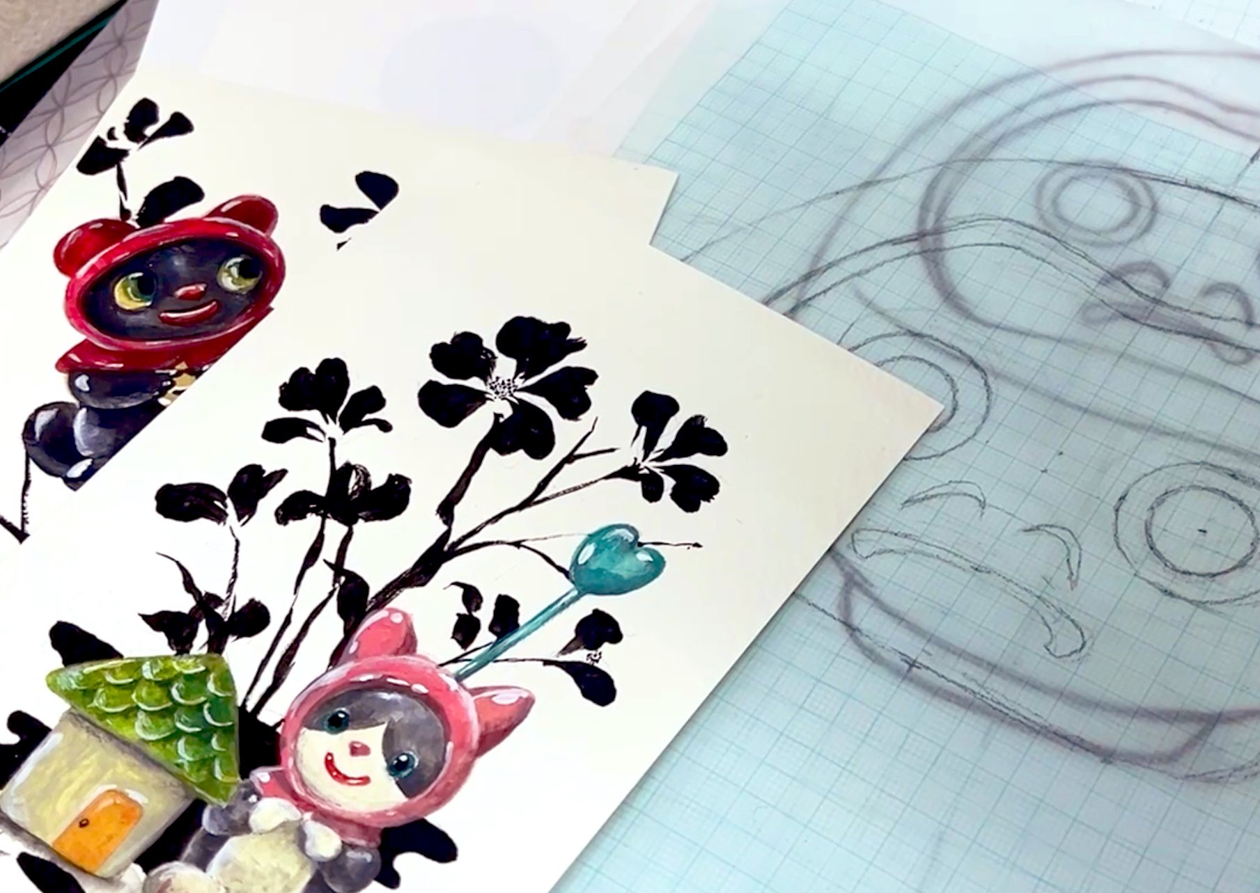 甲斐千香子さん　原画作品 甲斐 千香子 – By Emotion