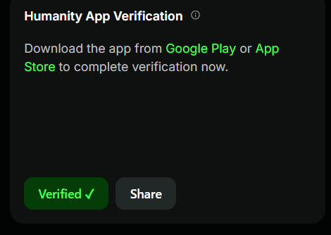 gingmice's tweet photo. QUÉT BÀN TAY TRÊN APP HUMANITY
@Humanityprot
B1: Tải ứng dụng đã tải được trên IOS và Android
B2: Quét mã QR =>Kéo tích xanh mục Slide to confirm
B3: Quét bàn tay theo các hướng dẫn trên đt

❤️ #HumanityProtocol https://t.co/t7n3ydznGp