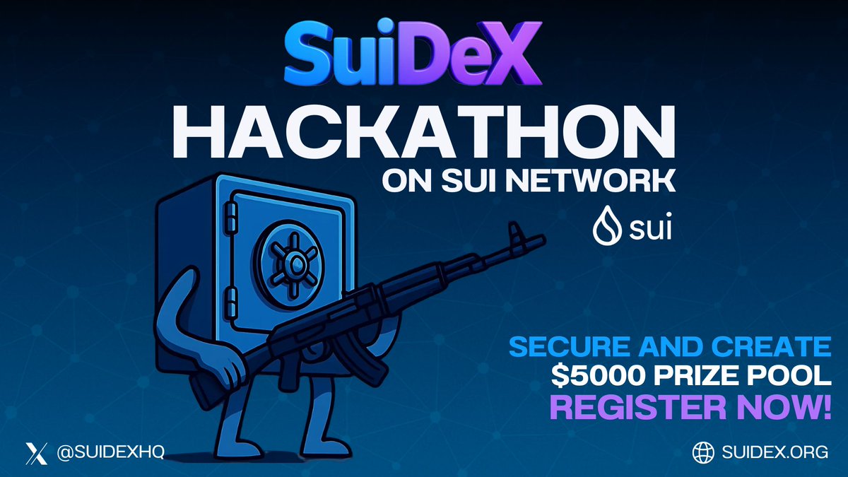 📢 Registration for the #SuiDeX Hackathon is now open!
🧠 Secure &amp; Create on Sui
🏆 $5,000 prize pool
👉 Sign up: suidex.org
📖 Full details in our Medium Article:
medium.com/@suitrumptermi…