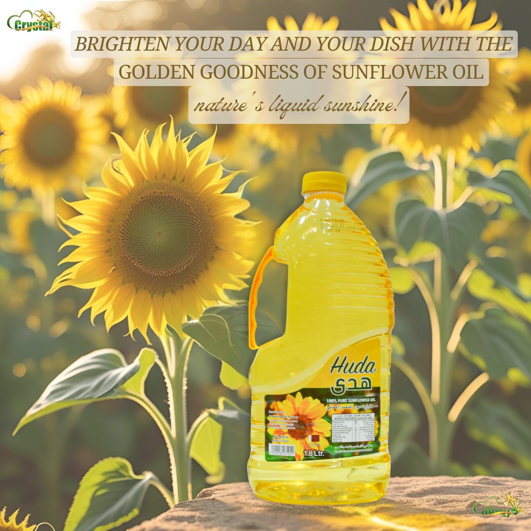 OilCrystal's tweet photo. 🌻 أضيء كل وجبة مع زيت دو��ر الشمس هُدى!
من حقول الطبيعة الذهبية إلى مطبخك – استمتع بالنقاء والخفة والطعم الرائع مع زيت دوار الشمس النقي 100٪.
☀️ ليس مجرد زيت... بل هو أشعة الشمس السائلة من الطبيعة في كل قطرة.
💛 هُدى – الخيار الصحي لكل بيت.

#زيت_هدى #زيت_دوار_الشمس #طبخ_صحي https://t.co/9z80KNs0zo