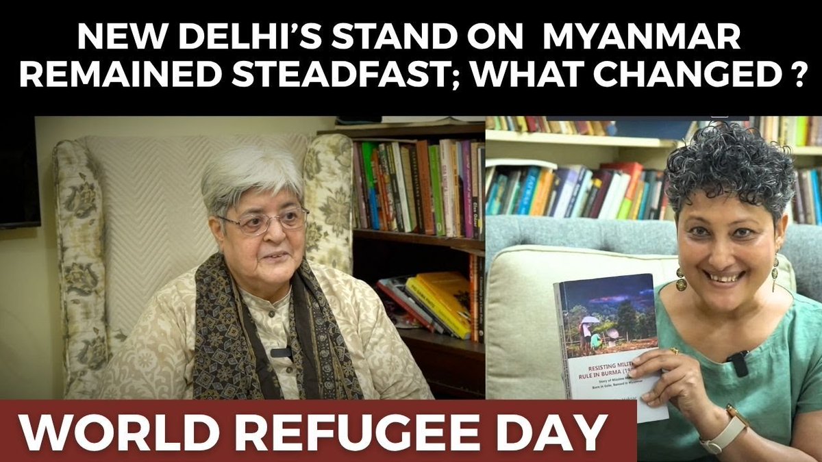 thewire_in's tweet image. #WorldRefugeeDay | New Delhi’s Stand on Myanmar Remained Steadfast, What Changed?

@SangbarooahPish speaks to Nandita Haksar on co-authoring Resisting Military Rule in Burma, Mizima News, and why Myanmar’s story matters.

Watch: youtube.com/watch?v=2iOY2f…