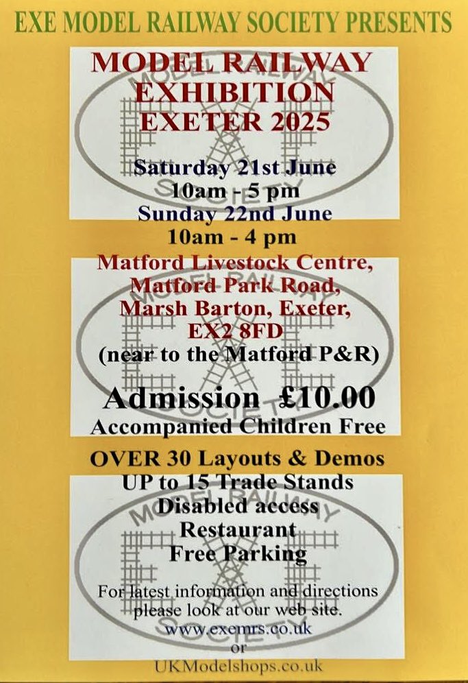 LSWR_SWC's tweet image. Our display and membership stand is all set up at this weekends EXE Model Railway Society exhibition 
See here for details exemrs.co.uk/model-railway-…